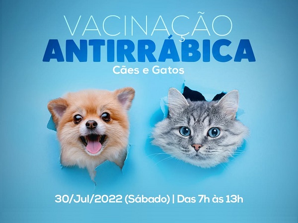 Prefeitura segue com Vacinação Antirrábica neste sábado (30), em Pau dos Ferros