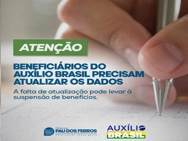 Prefeitura convoca beneficiários do Auxílio Brasil para atualizar informações do Cadastro Único