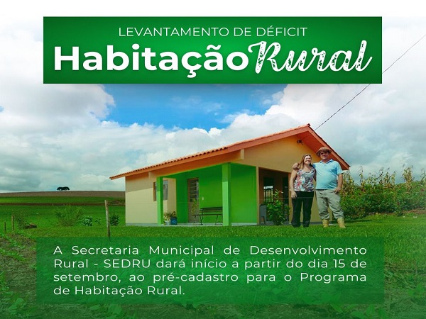 Prefeitura inicia inscrições para o Programa Nacional de Habitação do Governo Federal