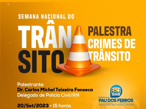 CRIMES DE TRÂNSITO: DEMUTRAN promove palestra para profissionais que atuam na área